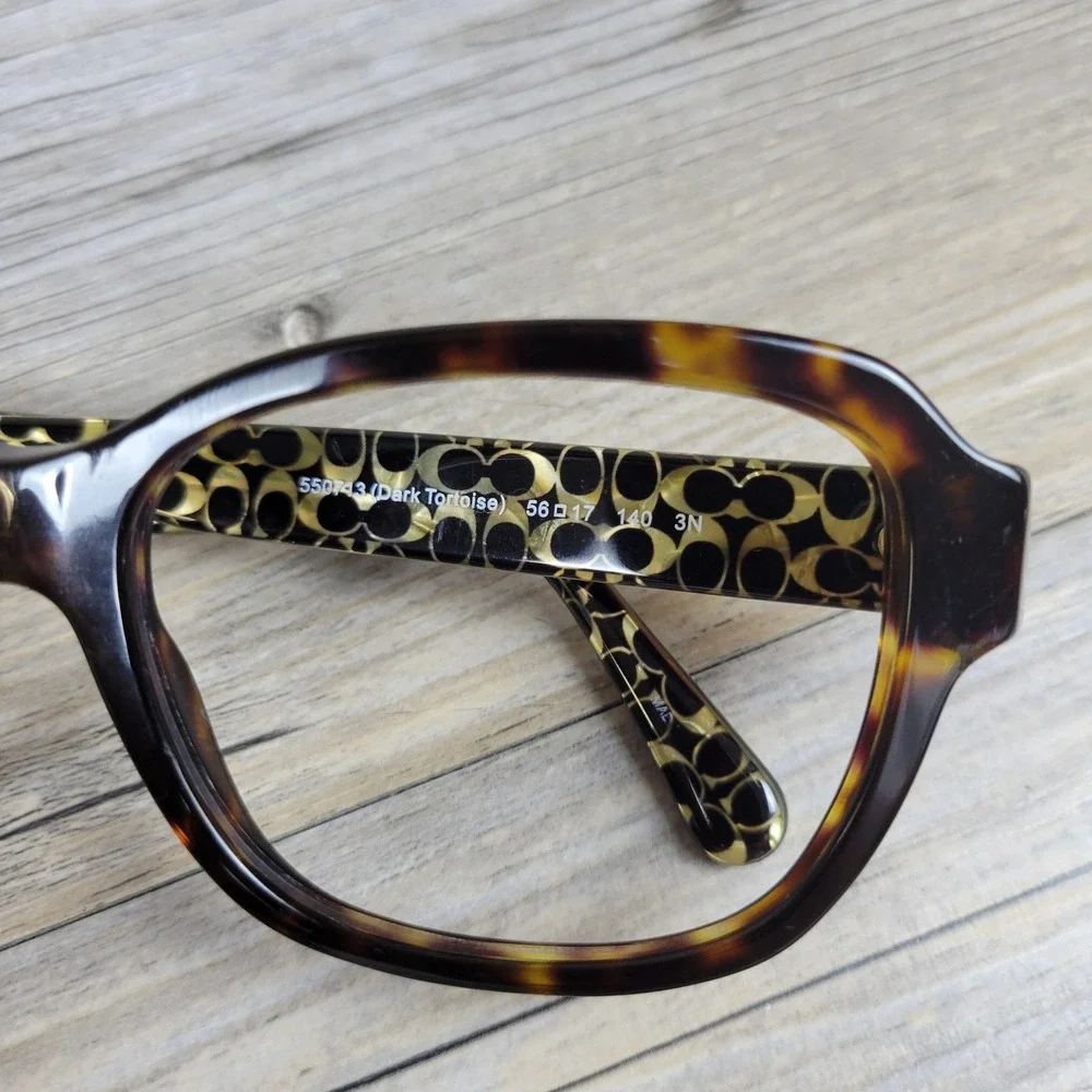 Coach Eyeglasses Frames HC6089 Bylow 550713 Dark Tortoise Sig. C Women 56-17-140